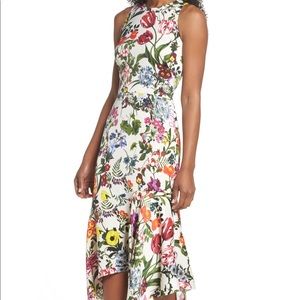 Maggy London Botanical Charmeuse Midi Dress🌸